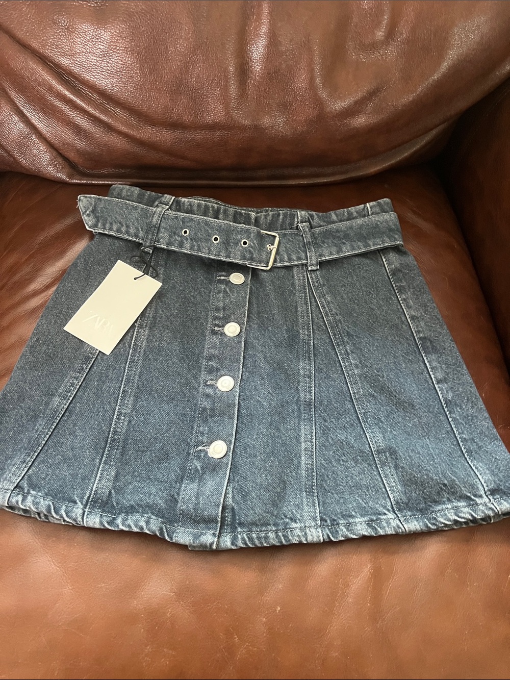 Zara Teen Denim Jean skirt- Indigo Blue